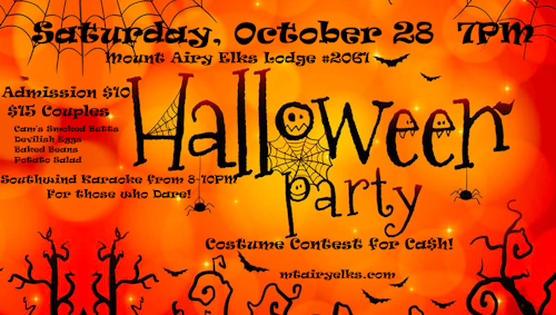 halloween party poster